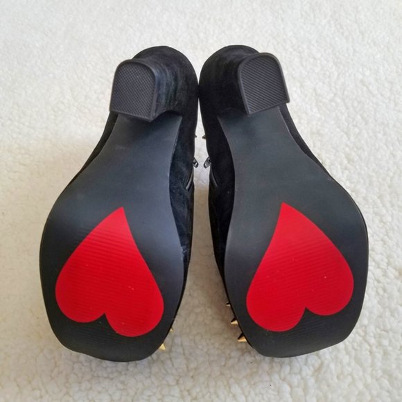 NWT Luichiny Peep-Toe Platform Ankle Booties - Picture 6 of 6